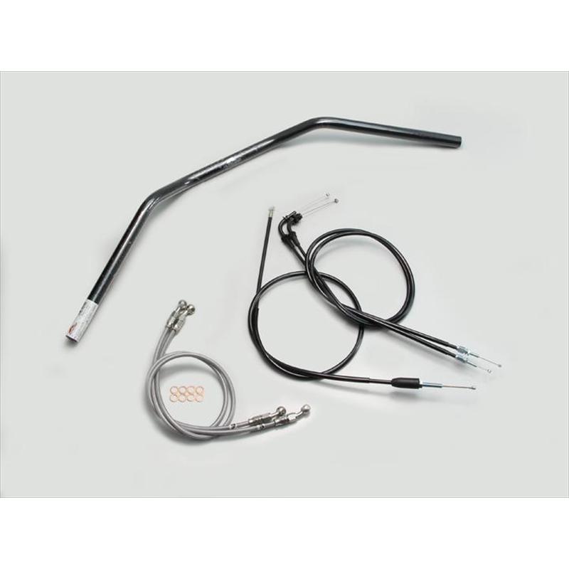 自動二輪車 手持ち部分 ハリケイン HURRICANE トラッカーＬＯＷ 手持ち部分SET H502-043B 取寄品 バイク-その他ハンドルパーツ-車、バイク、自転車