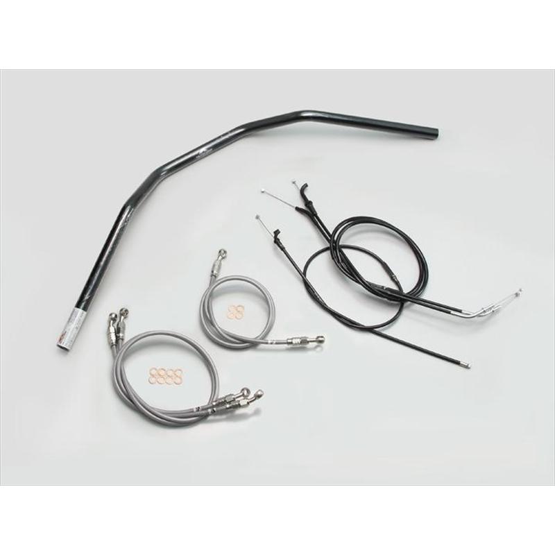 自動二輪車 手持ち部分 ハリケイン HURRICANE トラッカーHIGH 手持ち部分SET H702-044B 取寄品 車、バイク、自転車-その他ハンドルパーツ-ハンドル