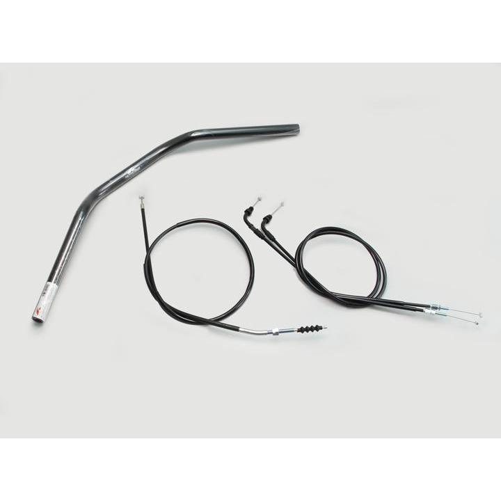 バイク ハンドル ハリケーン HURRICANE フラットコンチ２型 ハンドルSET H016-062B 取寄品