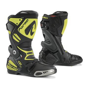 バイク FORMA フォーマ ブーツ ICE PRO BLACK YELLOW FLUO 27.5cm ＃44