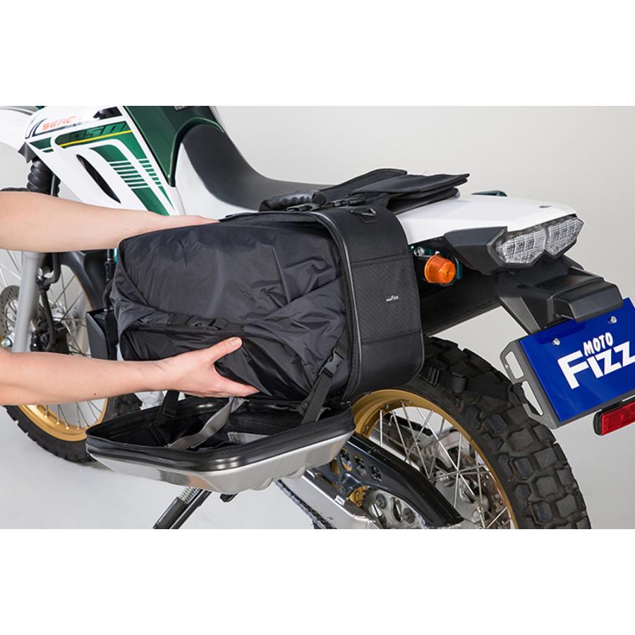 サイドケースバイク用品 片持ち 左右両対応 片側 20L容量 カーボン 