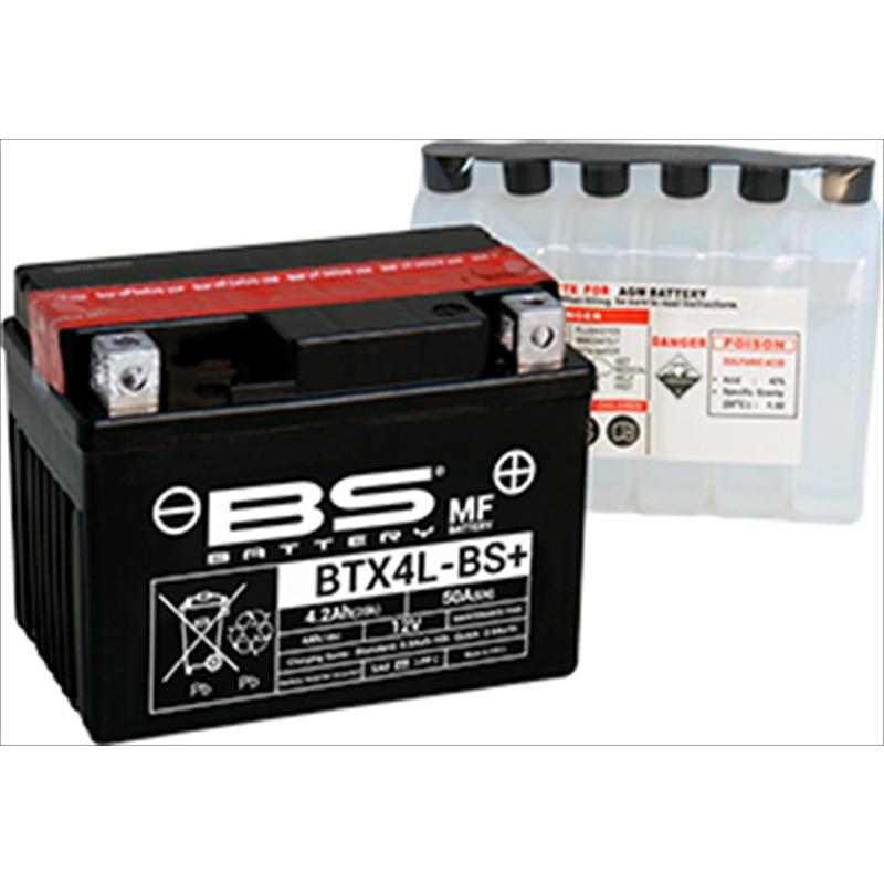 自動二輪車 電装系 ビーエスバッテリー BS乾電池 乾電池 BTX4L-BS＋ BTX4L-BS+ 取寄品 大売り出し