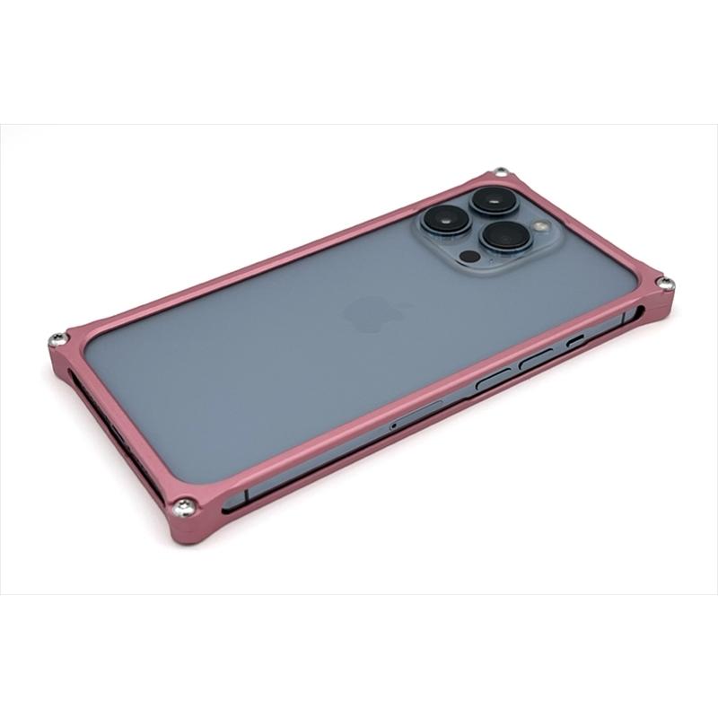 バイク アクセサリー ソリッドバンパー マットピンク iPhone 13/13 Pro