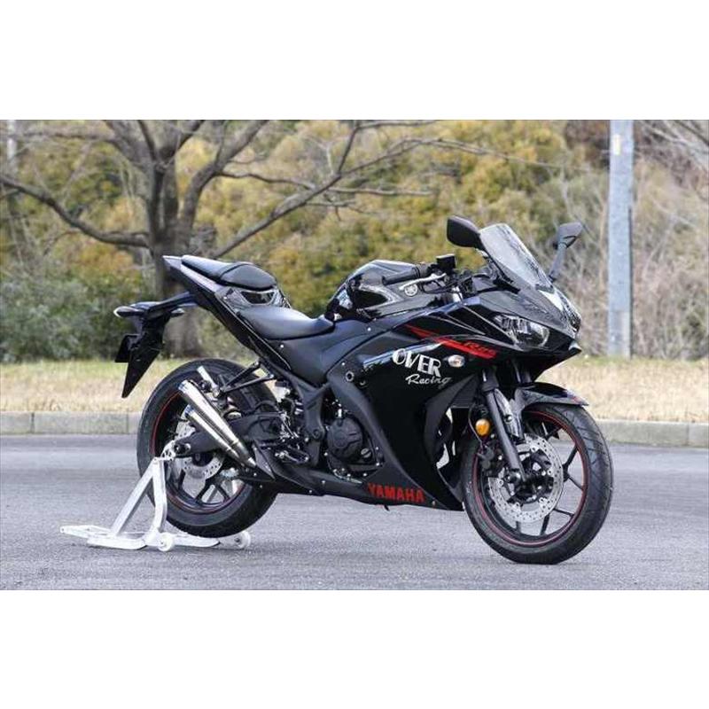 マフラー オーヴァーレーシング OVER チタン ツインメガホンスリップオン YZF-R25 MT-25 17-35-02 取寄品｜hatoya-parts｜02