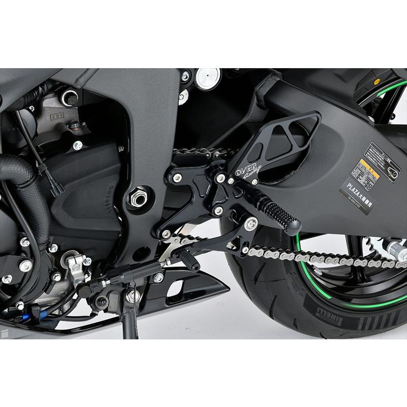 バイクパーツ ステップ オーヴァーレーシング バックステップ 4P BLK