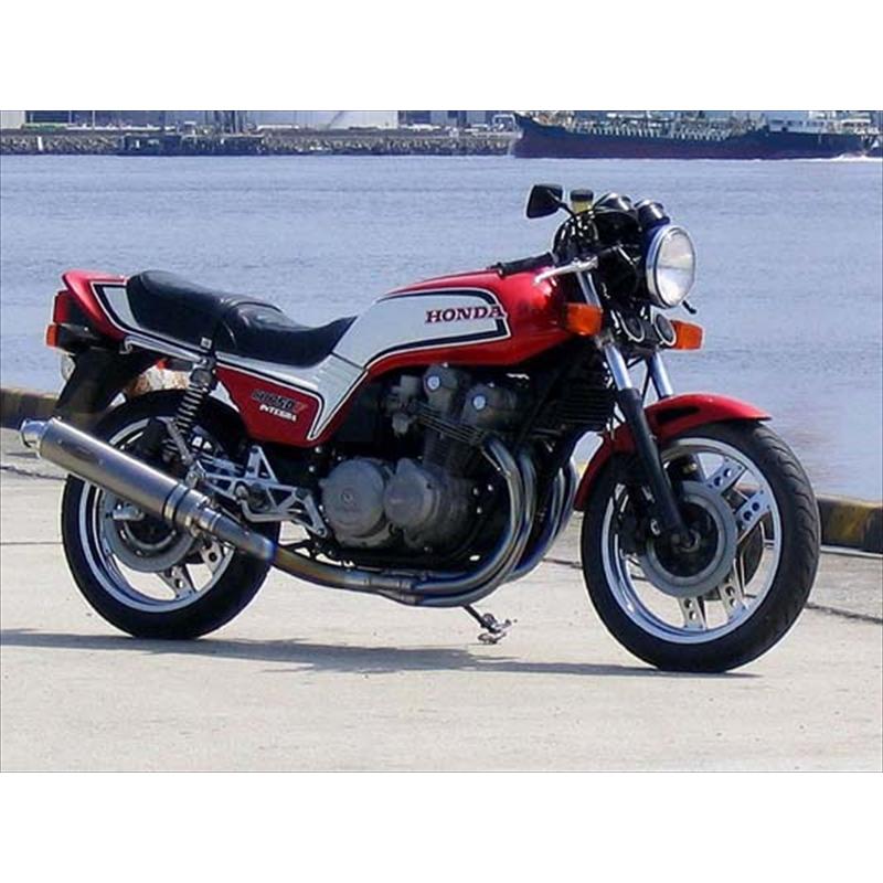 HONDA CB750F テックサーフチタンマフラー 損傷あり テックサーフ オールチタンEX タイプ2 STD T T20-H003-0FT2 φ110
