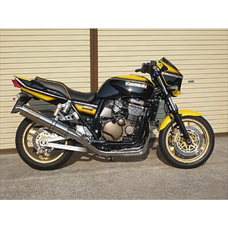 バイク マフラー ZEEX フルEX ポリッシュチタン/φ110 ZRX1200R/S 