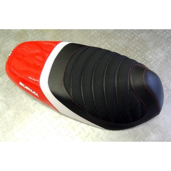 バイク BURIAL ベリアル スポルティブシート RED グランドAXIS100 Y07-15-01 取寄品 セール
