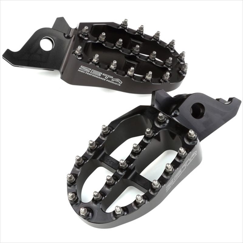 バイクパーツ ステップ ジータ アルミフットペグ BLK F6991 