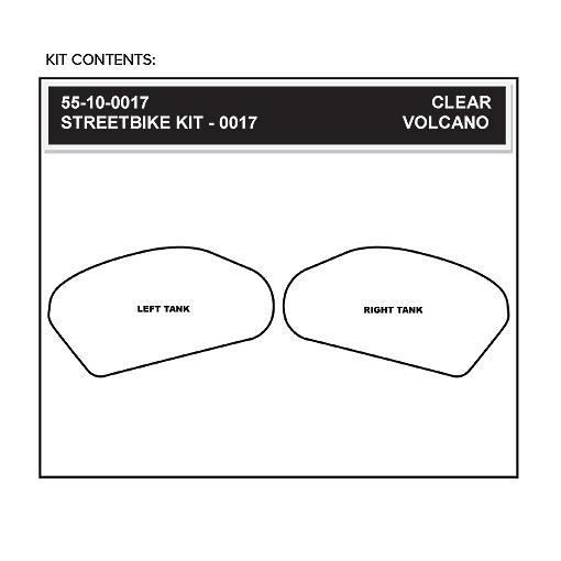 【5日前後で発送】バイク 外装 ストンプグリップ STOMPGRIP トラクションパッドタンクキット クリア VOLCANO CBR600RR 03-06 55-10-0017C 取寄品 セール｜hatoya-parts｜02