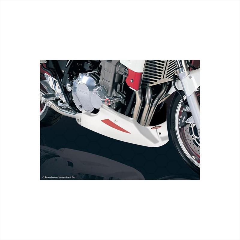 バイクパーツ 外装 パワーブロンズ アンダーカウル WHT/シルバー