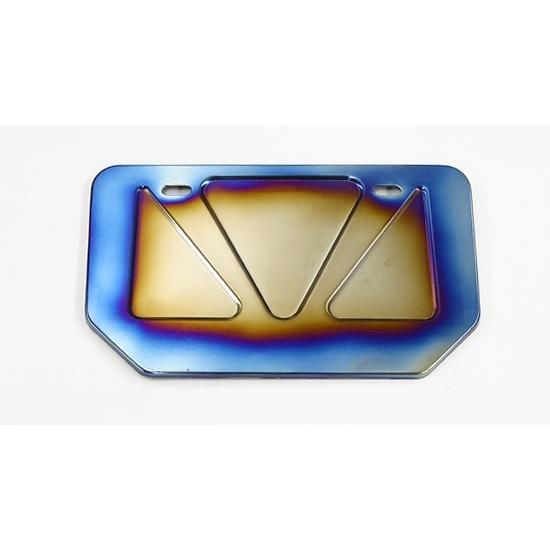 バイク K-FACTORY チタニウムプレートホルダー チタン焼色 MINI ケイファクトリー 000WZAE002P 取寄品