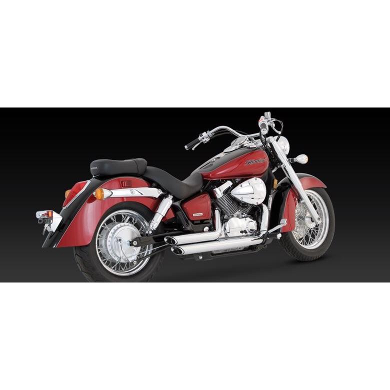 バイクパーツ マフラー バンスアンドハインズ ShortShots Staggered ショートショットスタッガード クローム マフラー 1810-0557_2