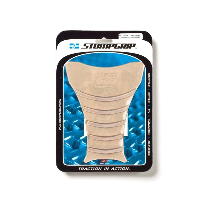 バイク STOMPGRIP ストンプグリップ タンクパッド リッジ スムースリッジ クリア 51-11-0004 取寄品 セール｜hatoya-parts