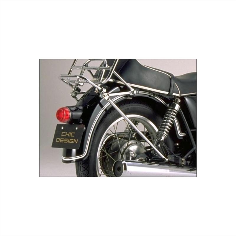 バイクパーツ 外装 シックデザイン クラシックリアフェンダー フラット