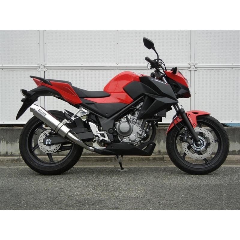 CBR250R CB250F 14-16 MC41 WR’Sスリップオンマフラー マフラー ダブルアールズ WR`S S O ラウンドステンレスサイレンサー