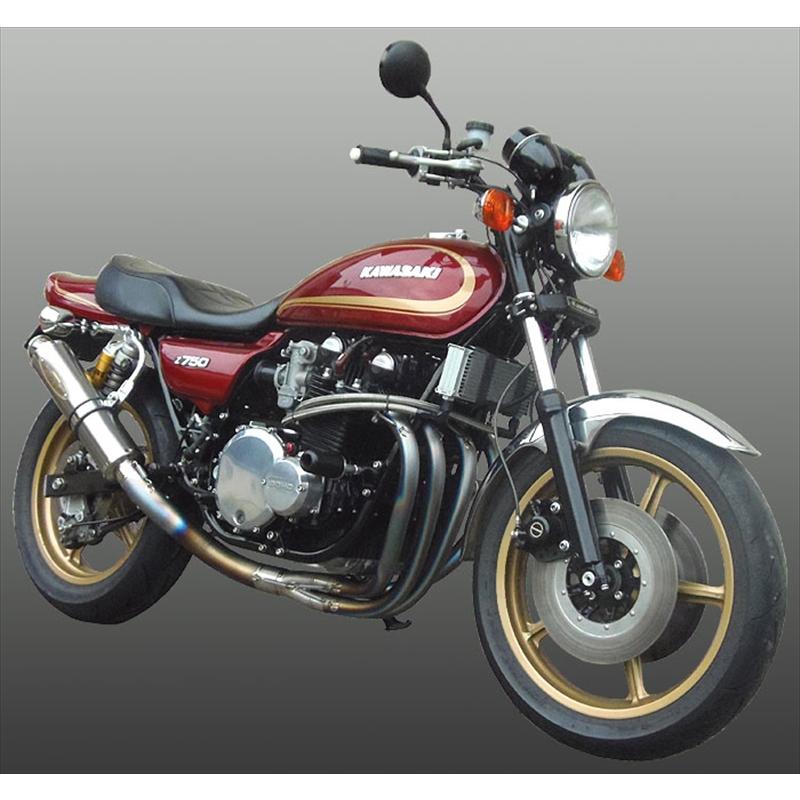 バイク マフラー オールチタンEX タイプ2 UP T φ100 Z1/Z2 T20-K032