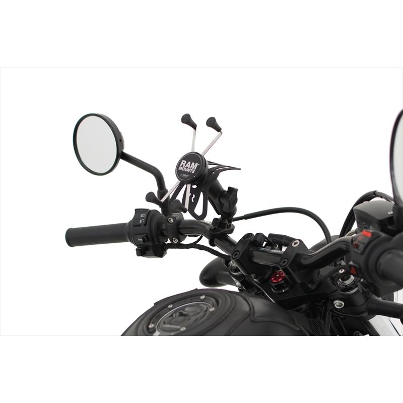 RAM MOUNTS(ラムマウント) Xグリップ M ＆U字クランプベースセット 標準アーム φ12.7-31.75mm対応 1インチボール RAM-B-149Z-UN10Uの画像