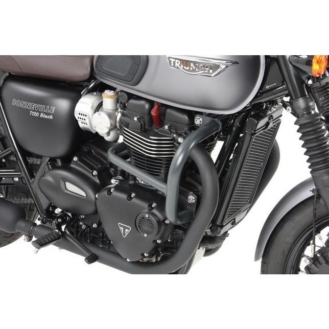 ヘプコアンドベッカー 発動機かばい立て 黒いこと 5017544 00 01 Street Twin 16-22/Bonneville T120 16-25 バイク-フレームスライダー-フレーム