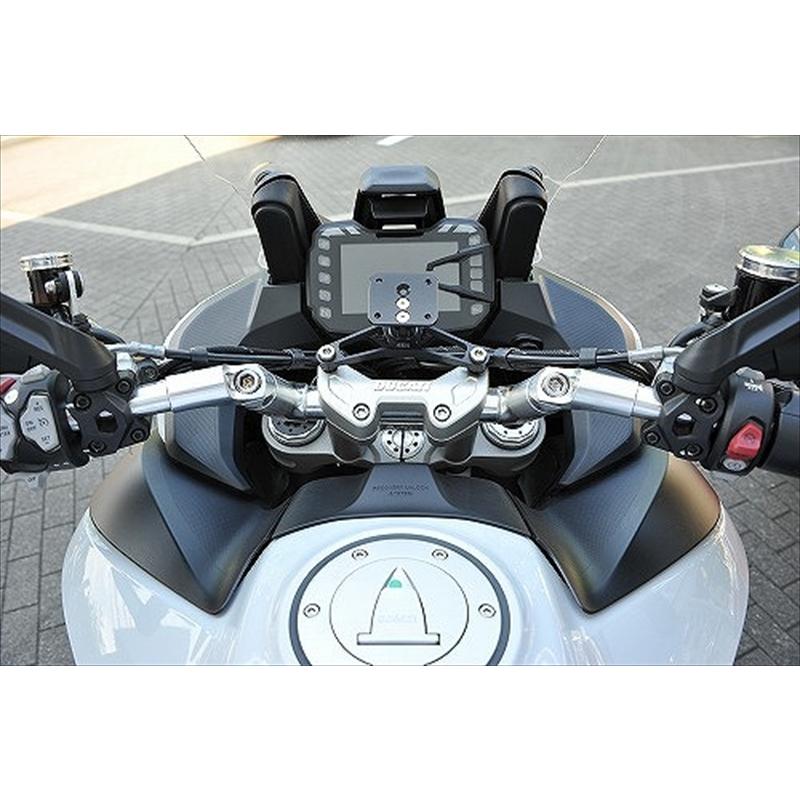 バイクパーツ ハンドル アエラ AELLA アルミ可変ハンドル ブラック 