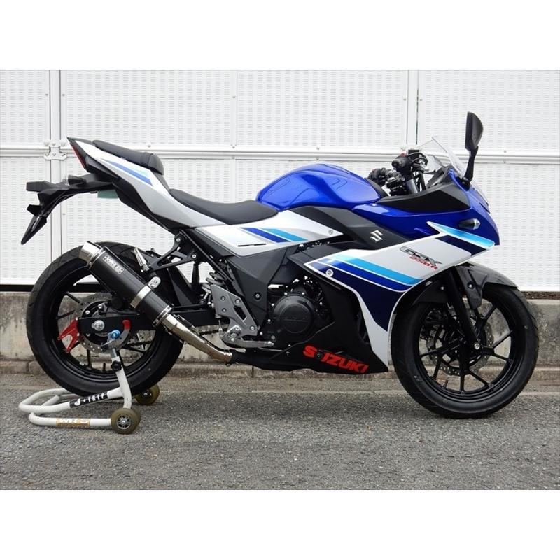 スズキ　GSX250R　WR'Sカーボンサイレンサー マフラー ダブルアールズ WR`S S O ラウンドカーボンサイレンサー