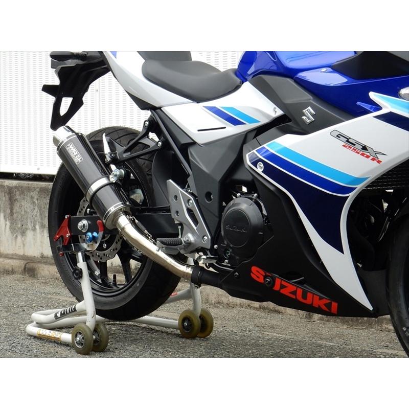 マフラー ダブルアールズ WR`S S O ラウンドカーボンサイレンサー GSX250R 17-(2BK-DN11A) BC3220JM 取寄品