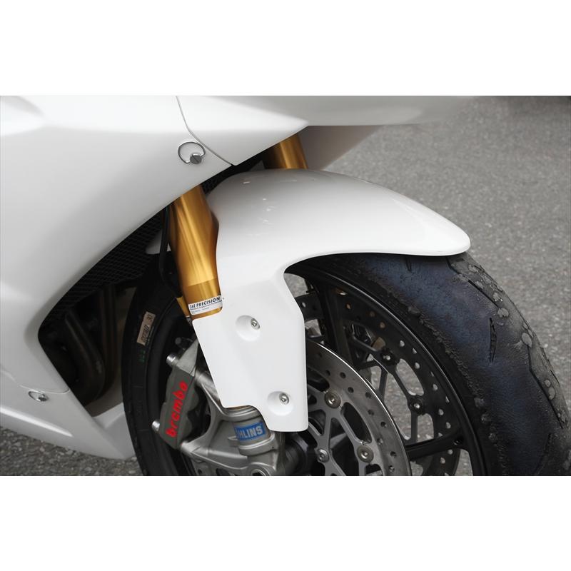 バイクパーツ 外装 モトベローチェ フロントフェンダー FRP白 D01