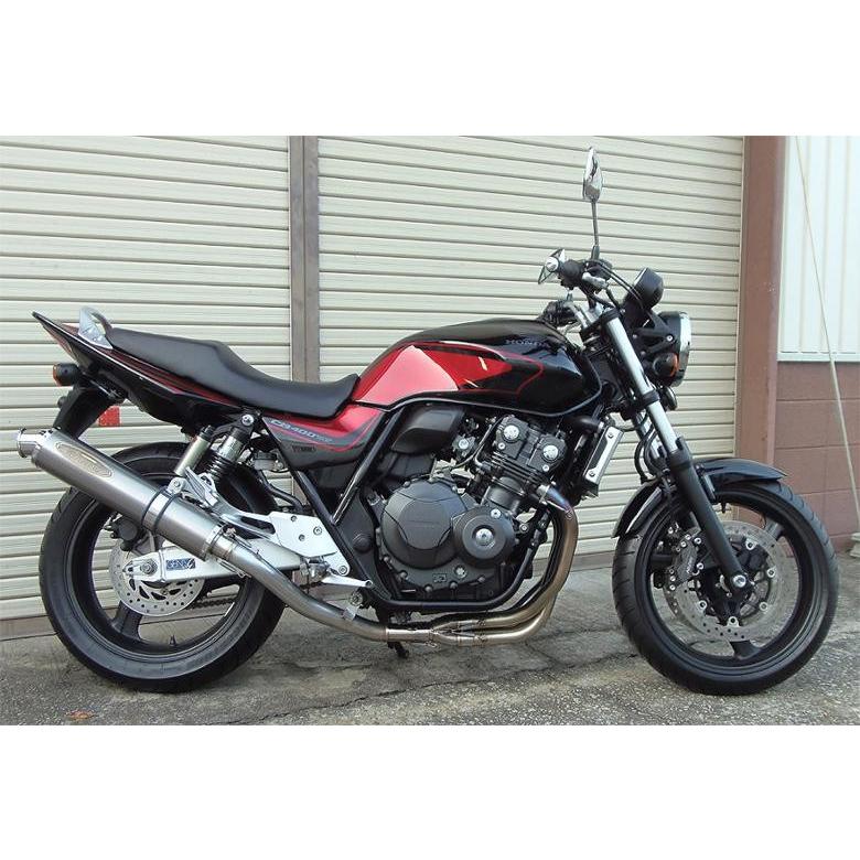 バイク マフラー ZEEX フルEX PT/φ100x450 CB400SF VTEC REVO NC42 08 