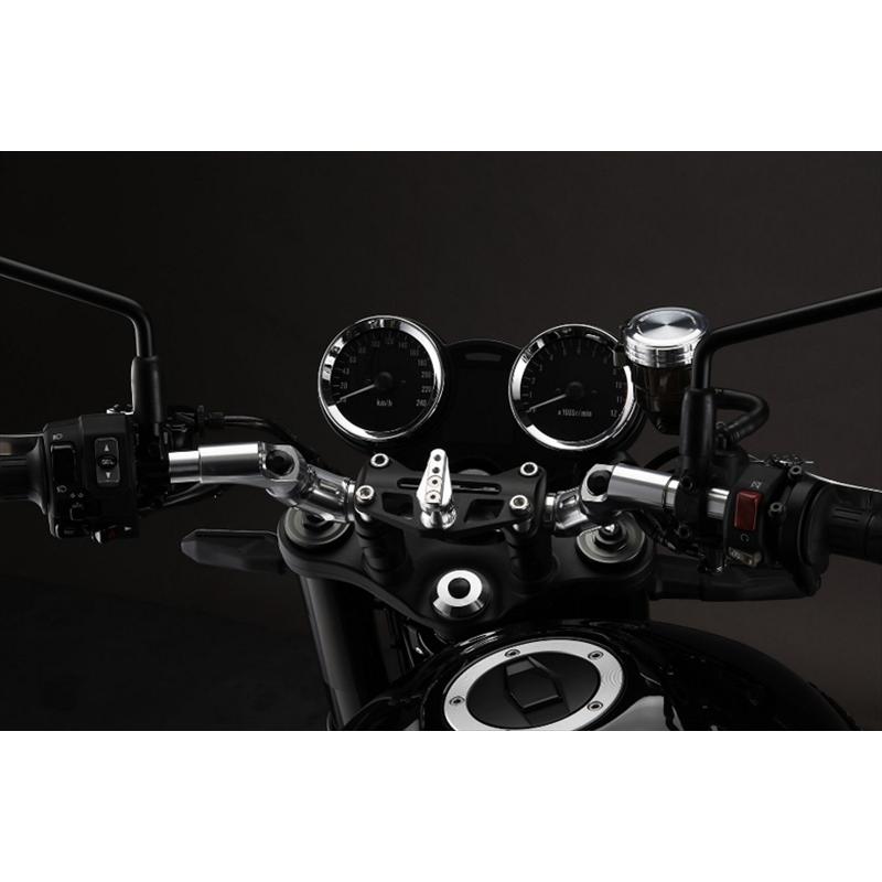 バイクパーツ ハンドル アエラ AELLA アルミ可変ハンドル BK Z900RS AE