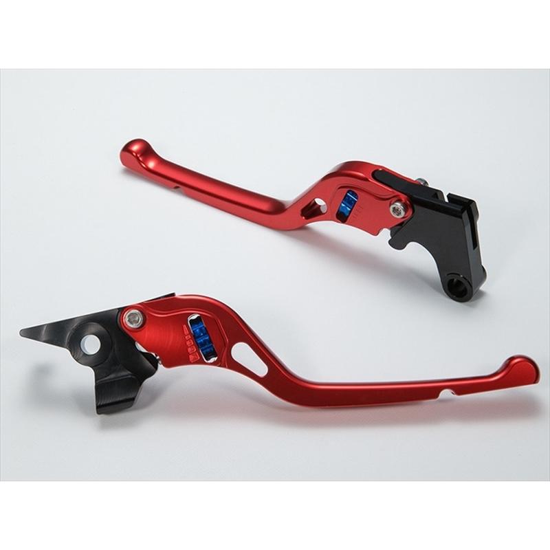 バイクパーツ ハンドル ユーカナヤ レバーセット NEWホイールタイプ RD/BL KA025-104-0305