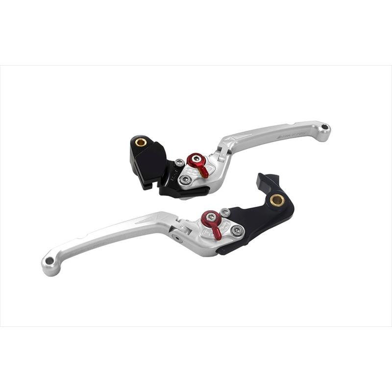 BIKERS(バイカーズ) レバーセット 可倒式 フラットタイプ シルバー