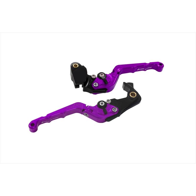 BIKERS(バイカーズ) レバーセット 可倒式 カーブタイプ パープル K0514