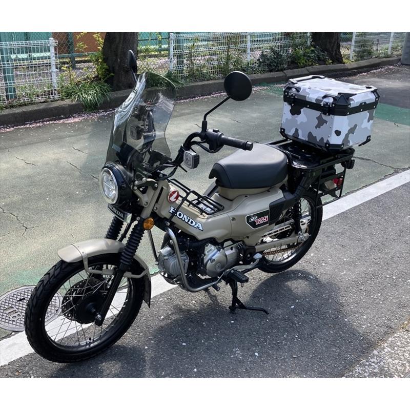 クーケース クーケース Q1 アルミトップケース 45L カモフラージュブラックグレー CCX450CBG 取寄品｜hatoya-parts｜04