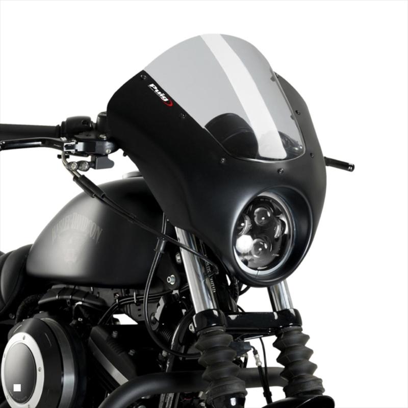 バイクパーツ 外装 プーチ セミフェアリング ダークナイト スモーク