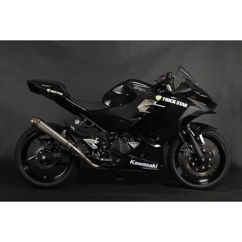 バイク マフラー トリックスター トリックスター レーシングフルエキ雷神ロング Ninja400 18- RFS-020B-03RL 取寄品 セール｜hatoya-parts