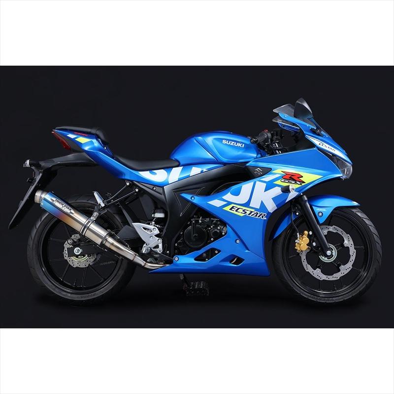 バイクパーツ マフラー トリックスター 政府認証フルEX 焼チタンカバー