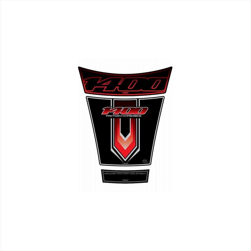 バイクパーツ 外装 モトグラフィックス タンクパッド BLK/RED MT