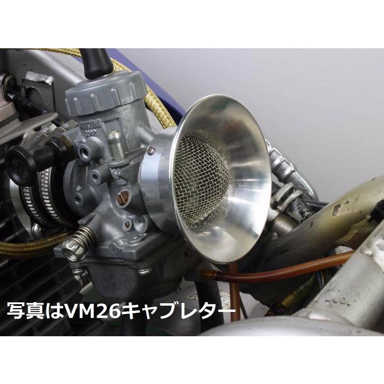 バイク 吸気系 エンジン SHIFTUP シフトアップ アルミマシンドエアファンネル 50mm PWK28 ブラック 211928-06 取寄品 セール｜hatoya-parts｜02