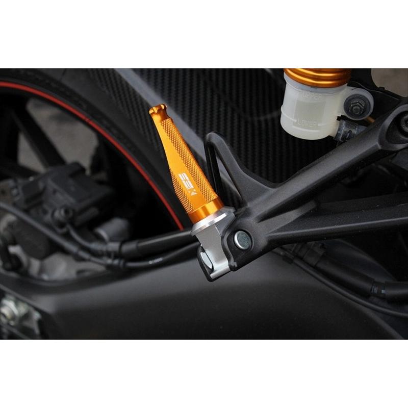 SSKSPEEDRA アルミ削タンデムステップ レーシング パッセンジャー用 取付部カラー:シルバー ステップバーカラー:シルバー 取寄品
