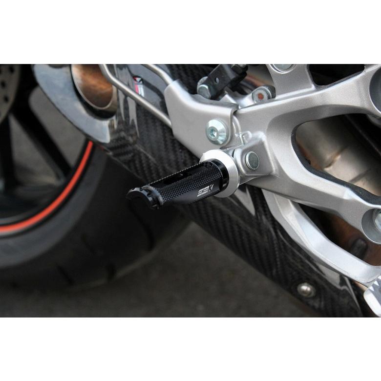 エスエスケイ スピードラ SSKSPEEDRA アルミ削出ステップ レーシング ライダー 取付部カラー:シルバー ステップバーカラー:ブラック 取寄品
