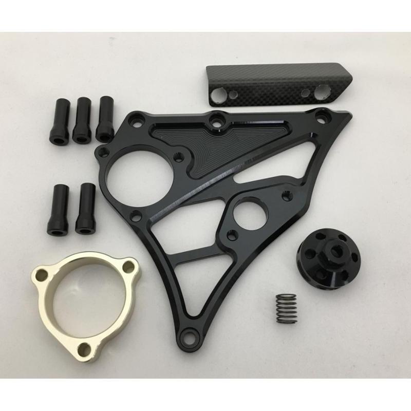 バイクパーツ 駆動系 ケイファクトリー Fスプロケットカバー M.BLK