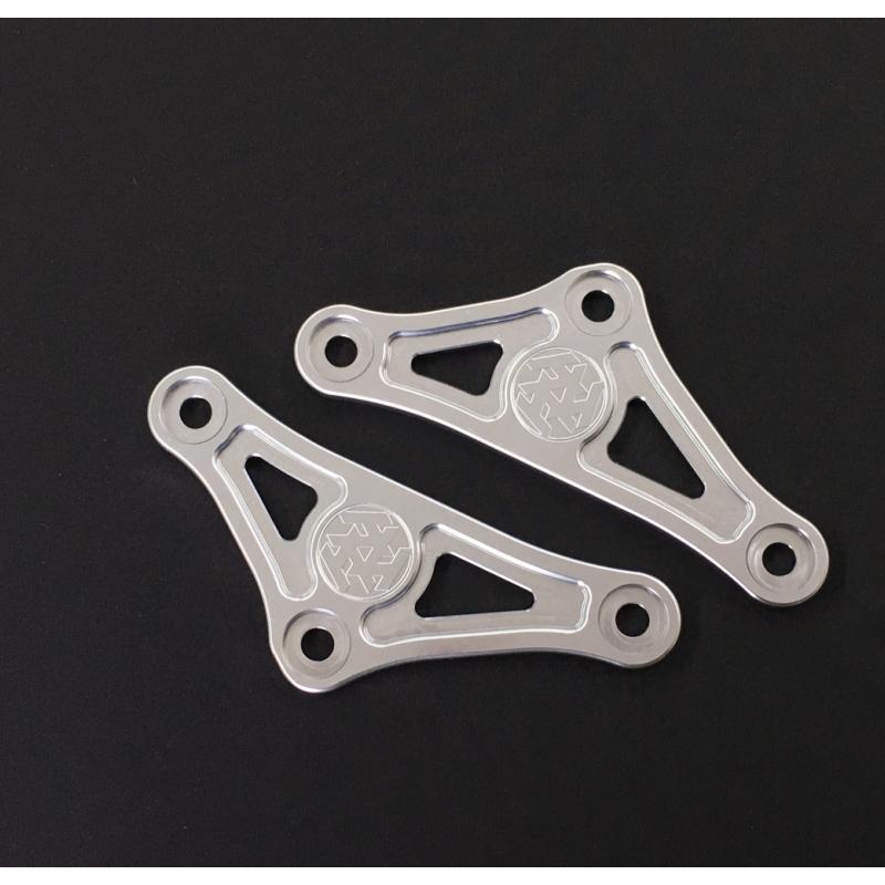 バイクパーツ ケイファクトリー リンクプレート メタリックシルバー