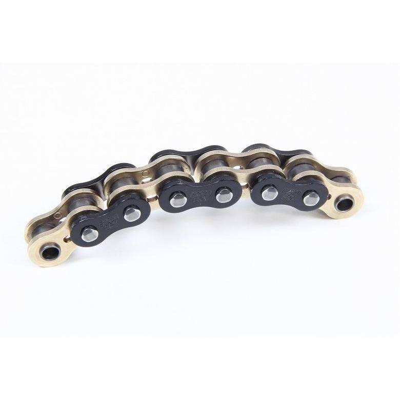バイク EKチェーン 江沼 エヌマ チェーン 420SR ブラック＆ゴールド