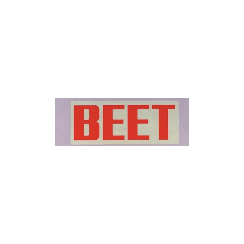 バイクパーツ アクセサリー ビート BEETステッカー ラージ アカ 0701