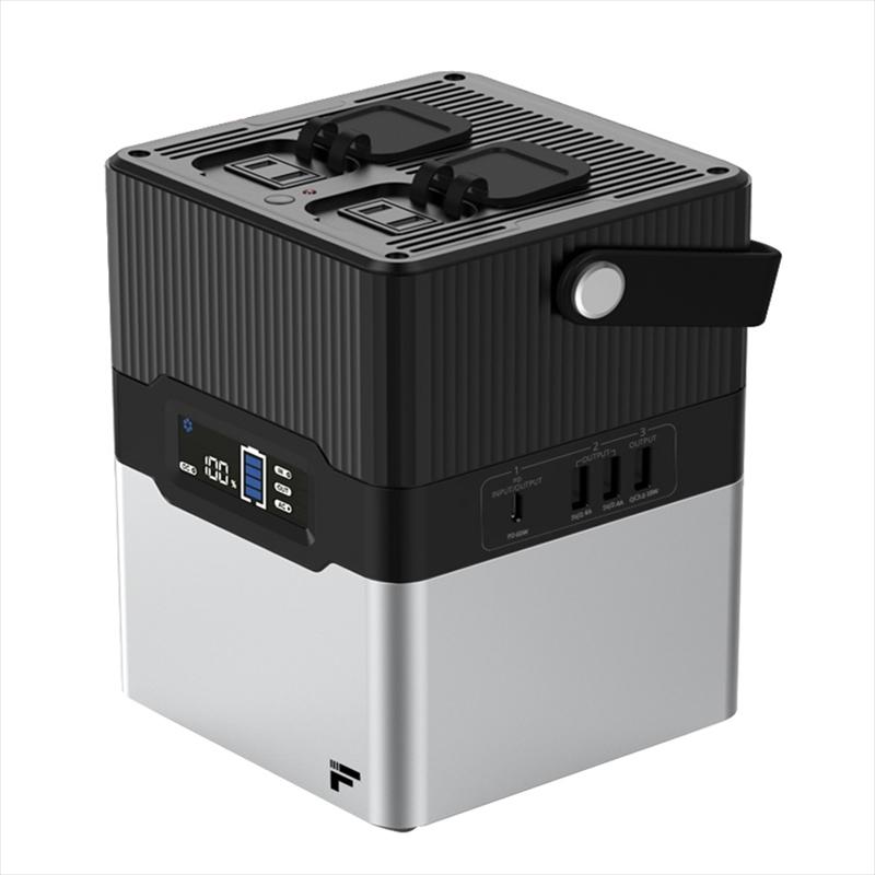 バイク キャンプ用品 メイスターエフ ポータブル電源 ブラック