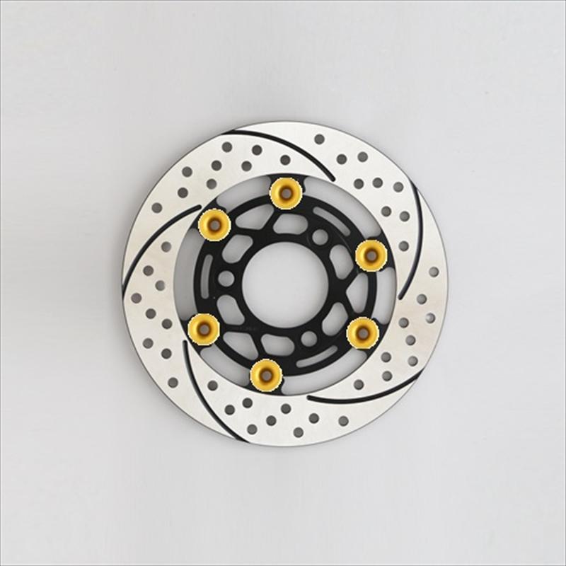 ご依頼品 バイク プレミアムレーシングφ220 NSF100ピン:ゴールド ET801FR-GD 取