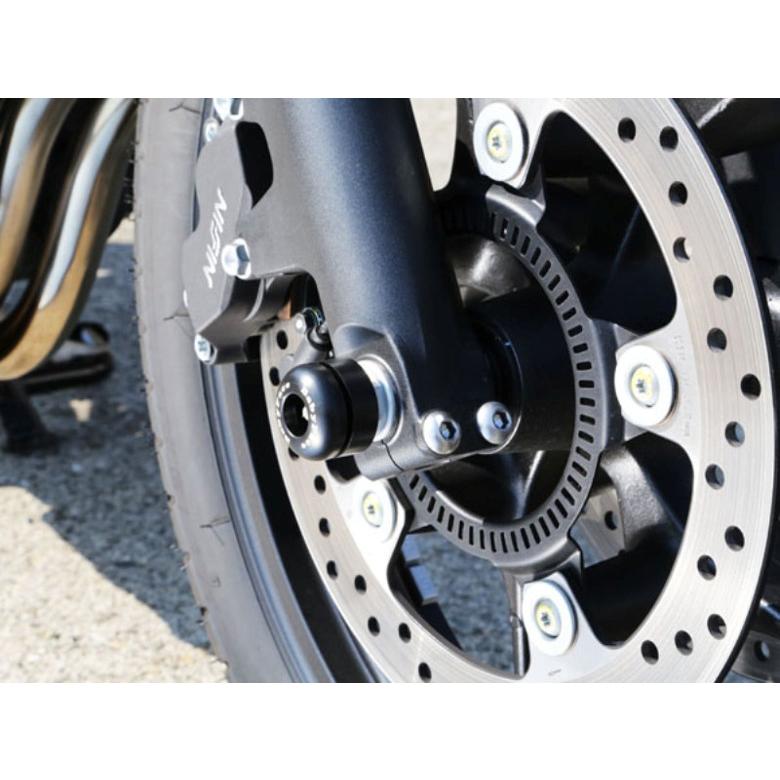バイク BABYFACE ベビーフェイス アクスルプロテクター フロント BLK CB1100 14-16 006-AH009BK 取寄品 セール