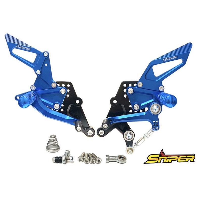 バイク SNIPER スナイパー バックステップ ブルー CBR250RR MC51 20-クイックシフター装着車 SP0114BL 取寄品 セール｜hatoya-parts