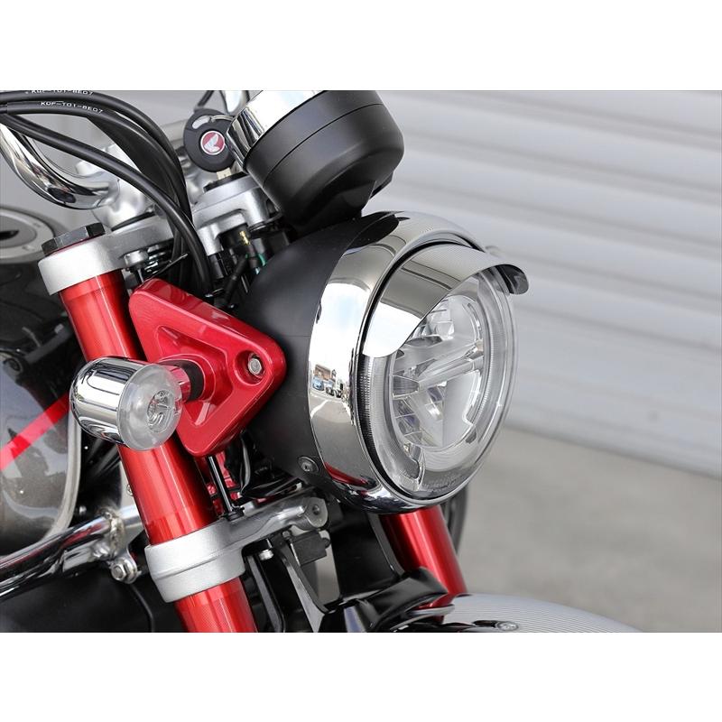 バイクパーツ 外装 キジマ ヘッドライトバイザー メッキ 203-2992