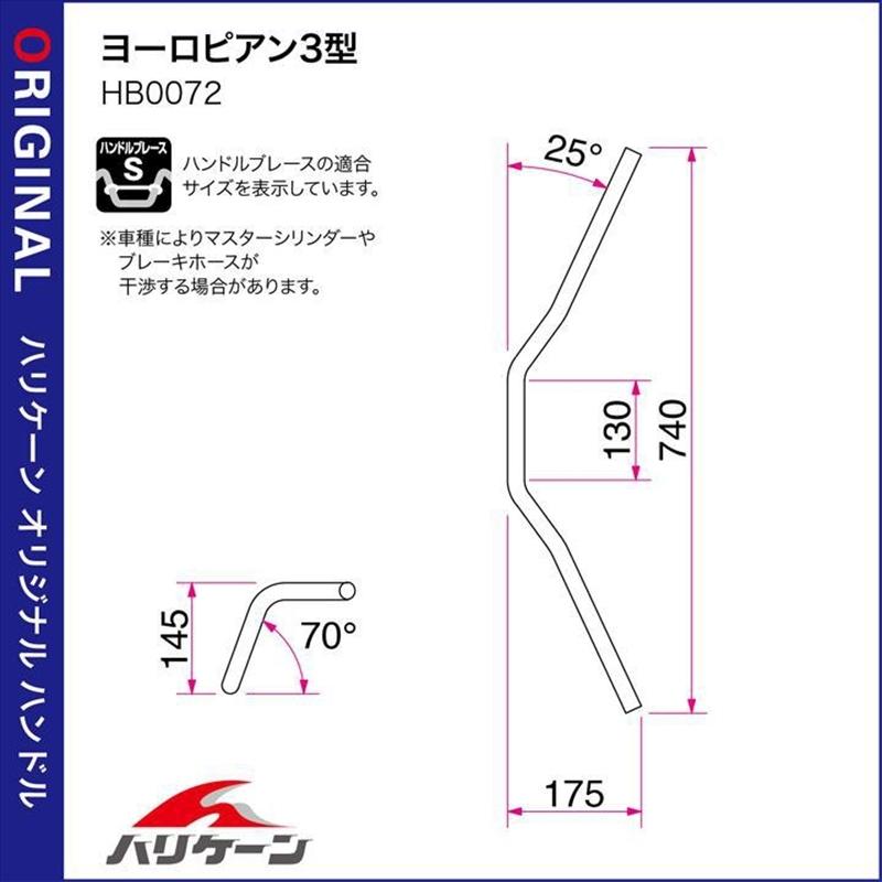 自動自転車 手持ち部分 ハリケイン HURRICANE ヨーロピアン３型 手持ち部分SET H032-072C 取寄品